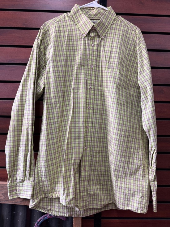 Cinch Other - Cinch Green & Purple Plaid Button-Down Shirt